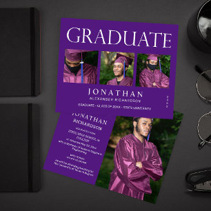 Flyer Anúncio de Graduação de Foto Moderno 4 do Orça