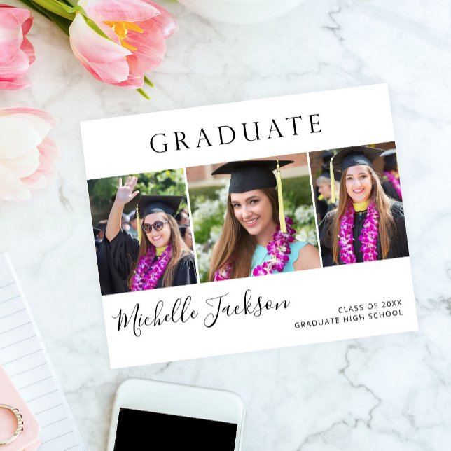 Flyer Anúncio de Script de Foto do Formando 3 Orçamentár (Criador carregado)