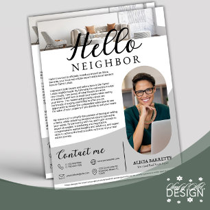 Flyer Anúncio do Agente Imobiliário do Vizinho da Alô Mo