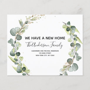 Flyer Anúncio em movimento Eucalyptus Greenery Watercol