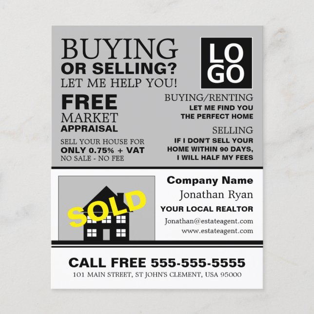 Flyer Anúncios de agentes estaduais vendidos pela casa,  (Frente)