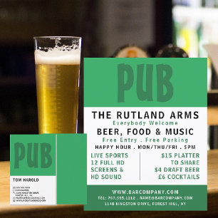 Flyer Anúncios em negrito moderno, em público/fábrica