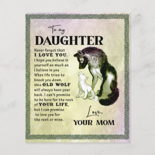 Flyer Ao Meu Presente De Filha, À Minha Filha De Amor E