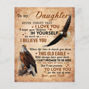 Flyer Ao Meu Presente, Pai E Filha, Eagle Lover