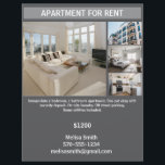 Flyer Apartamento Personalizável para Aluguel<br><div class="desc">Crie seu próprio folheto de aluguel personalizado com este modelo personalizável. Destaque os principais recursos, como o número de quartos, banheiros, equipamentos e preço. Adicione as informações de contato e os pontos de venda exclusivos, como a convivialidade dos animais, os utilitários incluídos ou a disponibilidade de estacionamento. Perfeito para senhorios,...</div>