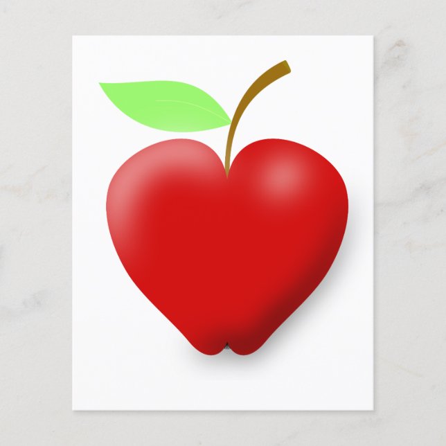 Flyer Apple-148455 RED HEART SHAPED APPLE VETOR FRUTA H (Frente)