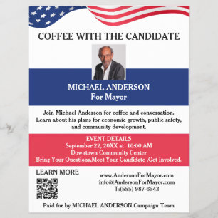 Flyer Apresentação de Candidato de Campanha Política