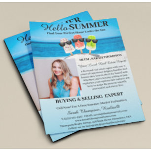 Flyer Apresentação de Imóveis de Verão