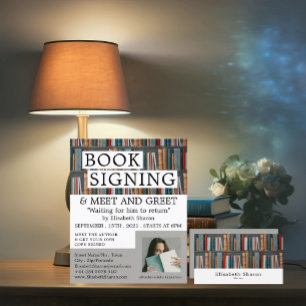 Flyer Apresentação de Livro, Anúncios de Assinatura d