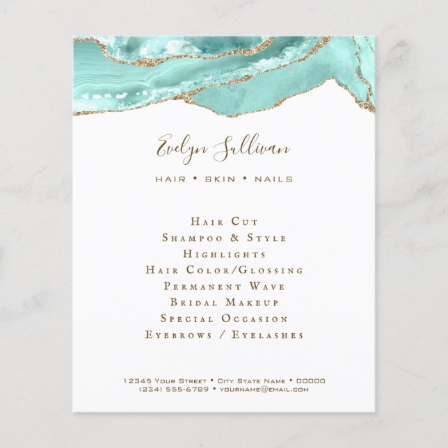 Flyer Aquamarine (Frente)