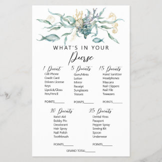 Flyer Aquarela debaixo do mar O que há no seu jogo de bo