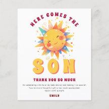 Aqui Vem O Filho Chá de fraldas Obrigado