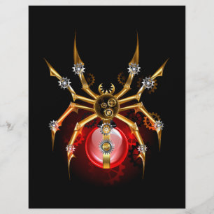 Flyer Aranha-do-galo em preto