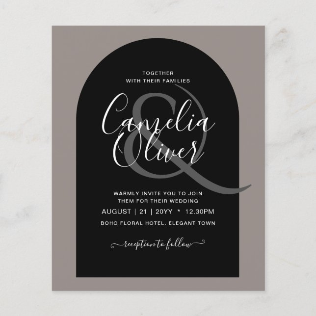 Flyer Arca de Ampersand do Script de Casamento All-in-1  (Frente)