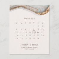 Arca de Calendário de Marble BUDGET Salve o Folhet
