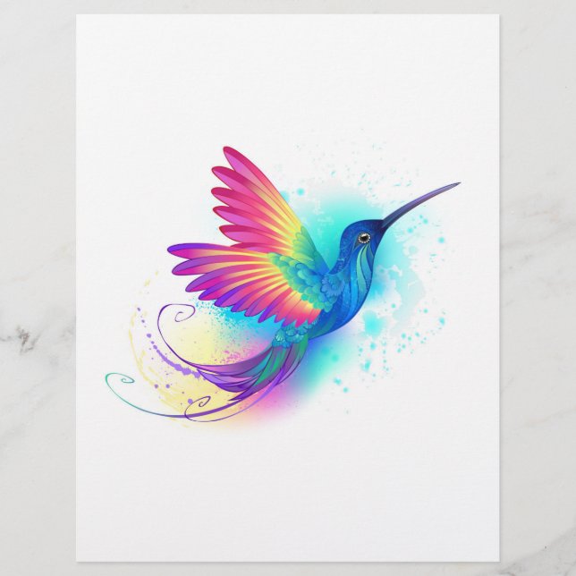 Flyer Arco-Íris Exótico Hummingbird (Frente)