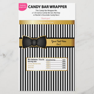 Flyer Arco Tie Dourado, Bar de molhador preto, chocolate