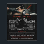 Flyer Areia clássica, publicidade masculina contra barbe<br><div class="desc">Areia Clássica,  Bandeiras de publicidade masculinas na Loja de Cartão de visita.</div>