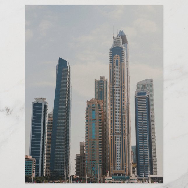 Flyer Arquitetura de Dubai Marina (Frente)