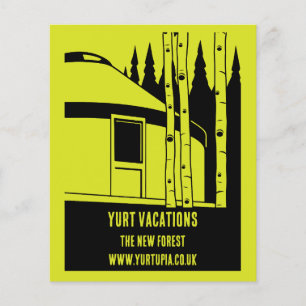 Flyer Arrendamentos de Férias de Yurt