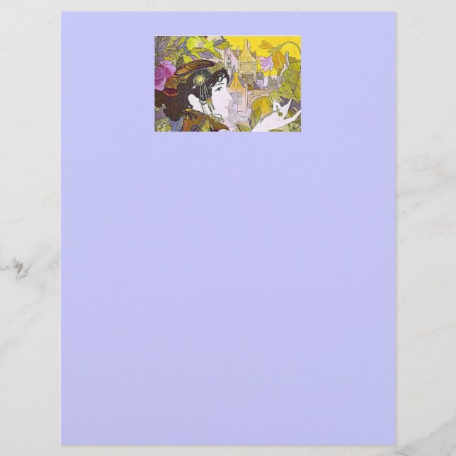 Flyer Art Nouveau Mulher (Frente)