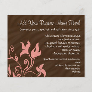 Flyer Artista ou salão de beleza de composição do ros