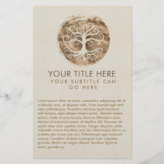 Flyer Árvore Espiral da vida - Yggdrasil
