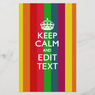 Flyer As Faixas Do Arco-Íris Mantêm A Calma E O Texto 