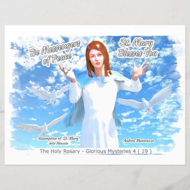 Flyer Assunção de Ruas. Maria no Céu 2 (Frente)