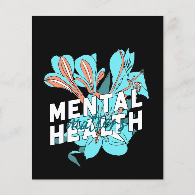 Flyer Assuntos de Saúde Mental (Frente)