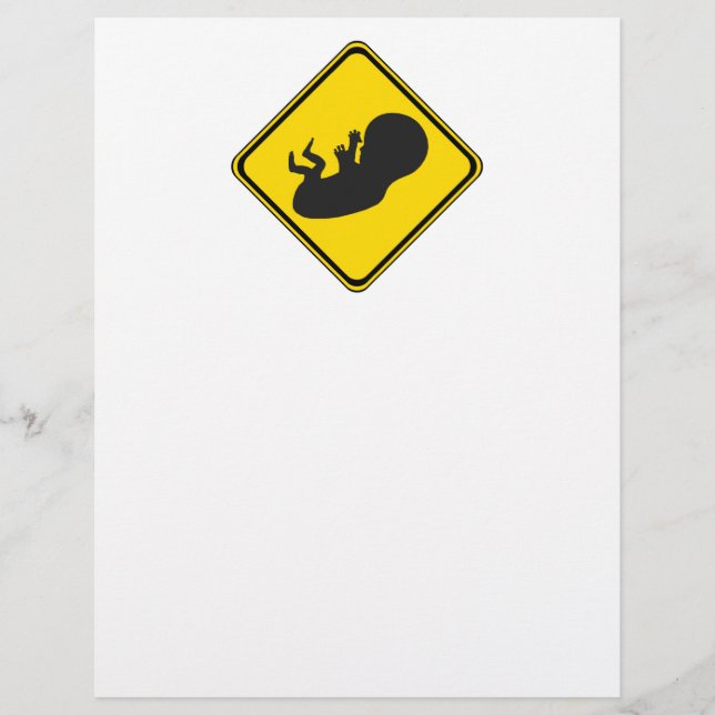 Flyer Attention: Baby Ahead! (Frente)
