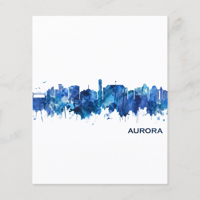 Flyer Aurora Colorado Skyline Blue (Frente)