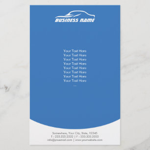 Flyer Automotive Car Repair Auto - Planilha Azul