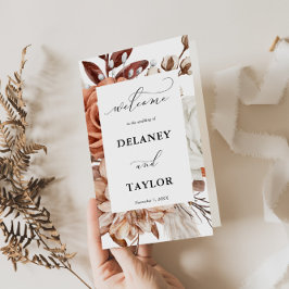 Flyer Autum Rustic Floral, Frame Paper Program Booklet