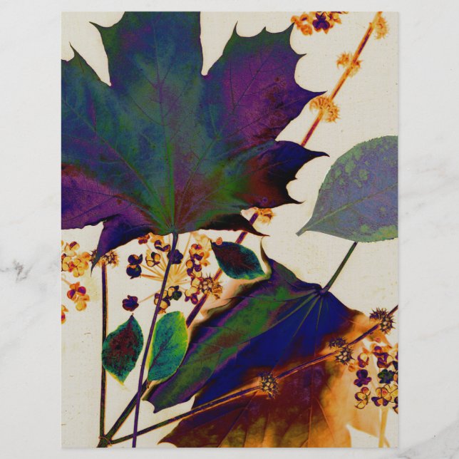 Flyer Autumn Leaves em Royal Colors (Frente)