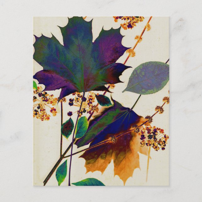 Flyer Autumn Leaves em Royal Colors (Frente)