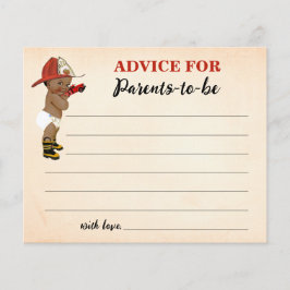 Flyer Aviso para a placa de Chá de fraldas AA Fireman de