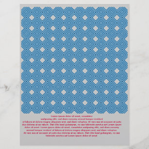 Flyer Azul Gráfico Branco