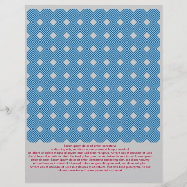 Flyer Azul Gráfico Branco (Frente)