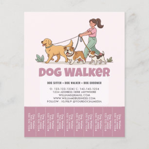 Flyer Babá de Animais de Estimação Promocional Personali