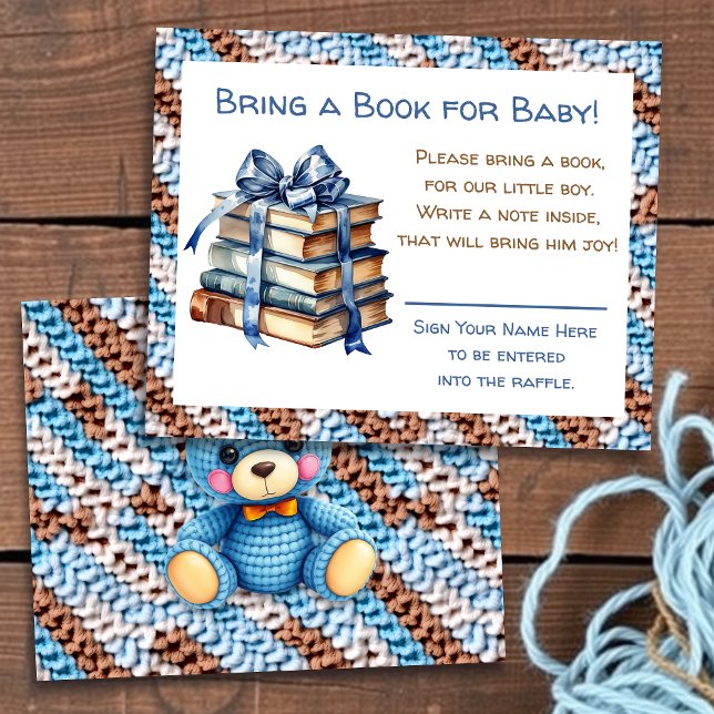 Flyer Baby Shower Bring a Book for Baby (Criador carregado)
