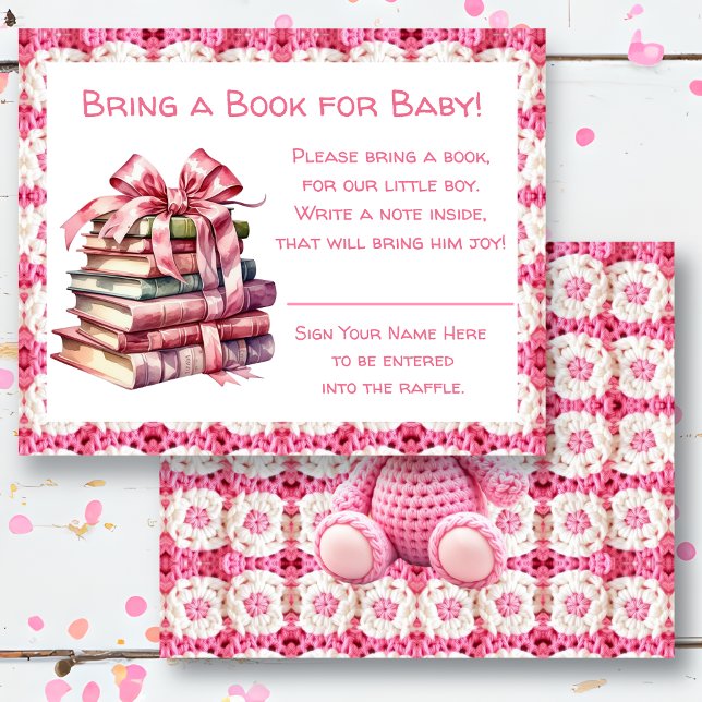 Flyer Baby Shower Bring a Book for Baby (Criador carregado)