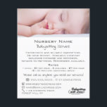Flyer Babysitting, creches, Anúncio de enfermaria<br><div class="desc">Bebê Dormindo,  Babysitting,  Daycare,  Nursery Advertising Flyer da Loja de Cartão de visita.</div>