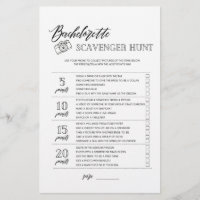 Bachelorette Scavenger Hunt chá de panela