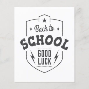 Flyer Back To School Good Luck