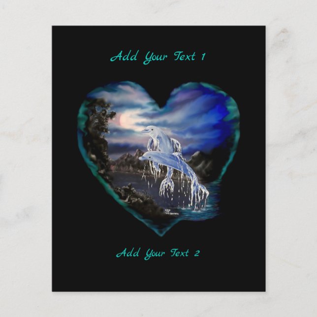 Flyer Baía à Noite, Amor de Golfinho (Frente)