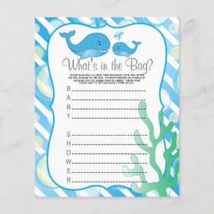 Flyer Baleia de Momma e seu bebé - que está no saco?