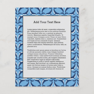 Flyer Baleias Azul Brancas Yin Yang Mar Oceano Animal Ma