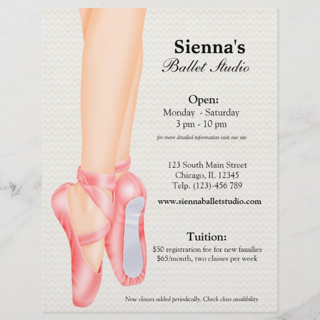 Flyer Ballet Studio (Frente)