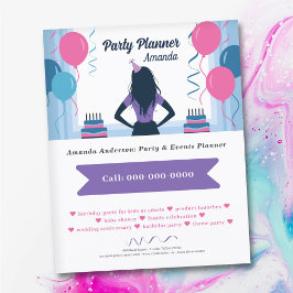 Flyer Balloons & Twists - Organizador de Festa